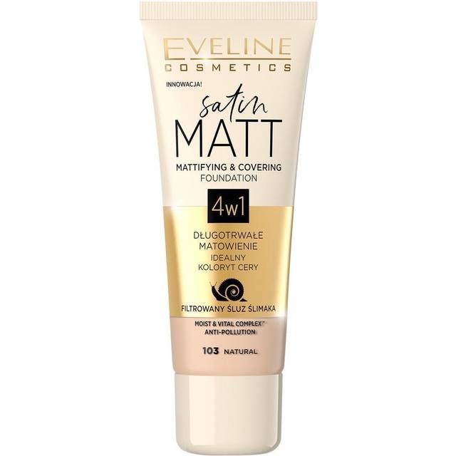 Eveline Cosmetics Satin Matt Mattifying & Covering Foundation 103 Natural