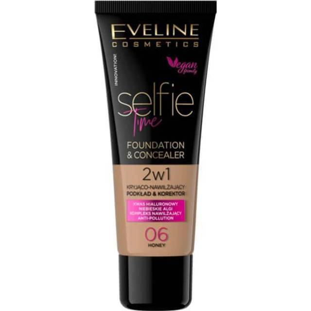 Eveline Cosmetics Selfie Time Foundation & Concealer 06 Honey 30ml