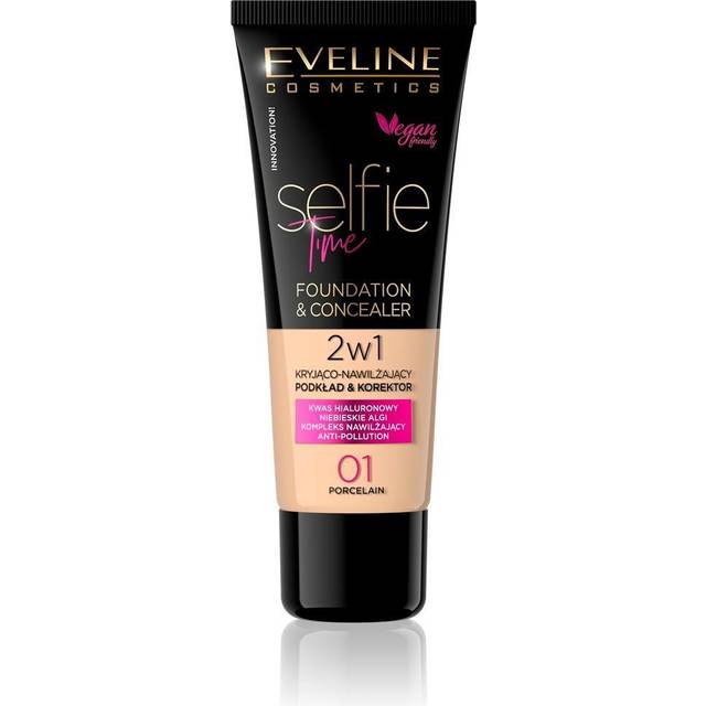 Eveline Cosmetics Selfie Time Foundation & Concealer 01 Porcelain 30 ml