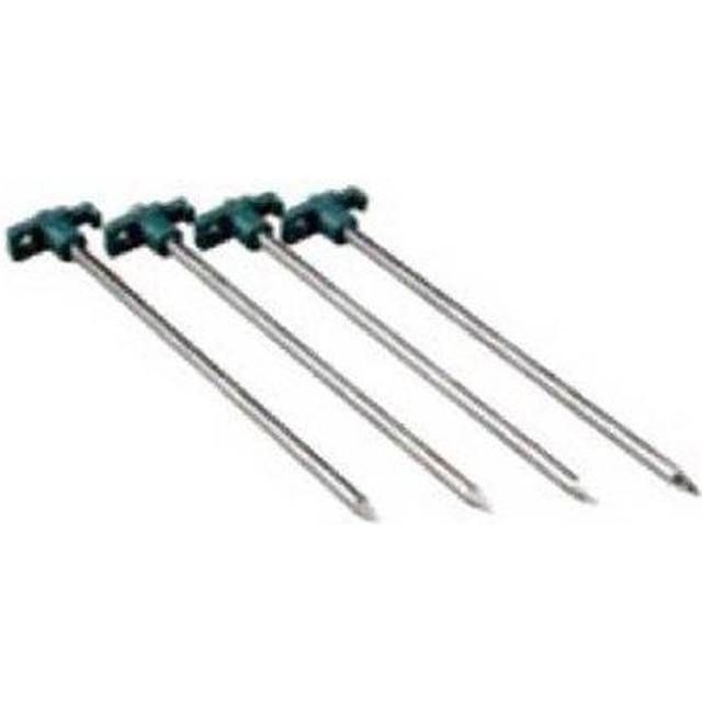 Coleman 10 Inch Steel Tent Stakes  4-Pack of Steel Nail Tent Pegs