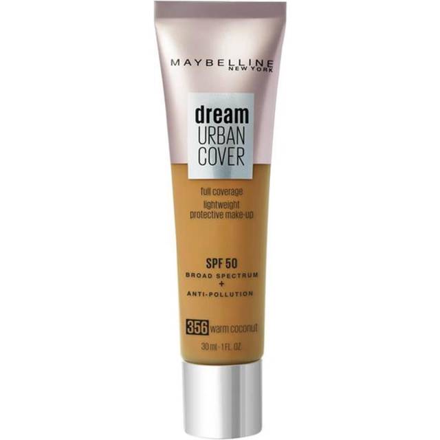 Maybelline Dream Urban Cover SPF50 Foundation 121ml (Various Shades) 356 Warm Coconut
