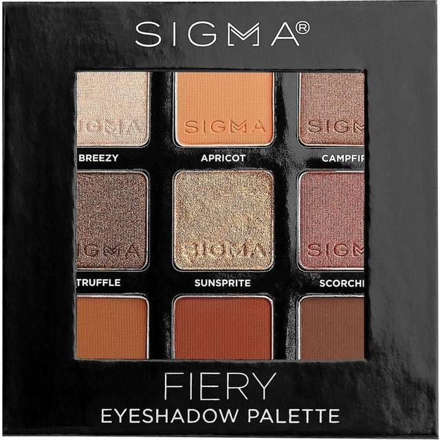 Sigma Beauty Eyeshadow Palette Fiery Palett för ögonskugga 9 g