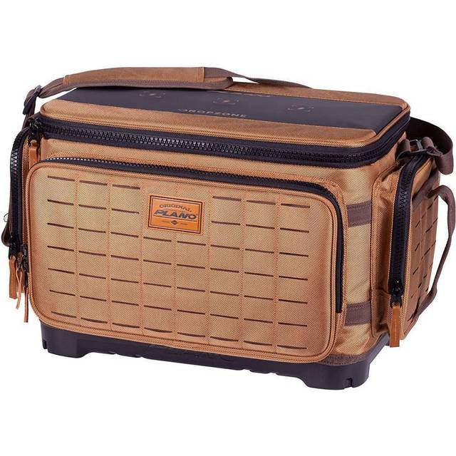 PLANO Guide Series - Tackle Bag 3700|Tålig fiskeväska med gjuten botten, Tackleförvaringsväskor för sportfiskare, alla dina fiskeredskap och verktyg, Dropzone magnetisk topp, Inkl. 6 StowAway-boxar