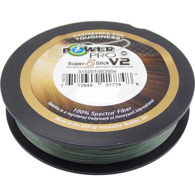 Power Pro Super 8 Slick Version 2 Spectra Line 10lb x 150yds Grön (7700) grön