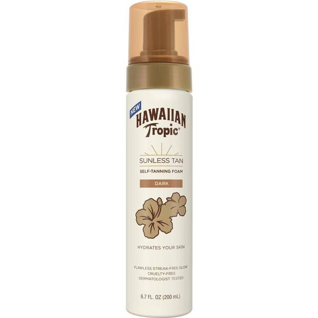 Hawaiian Tropic Sunless Tan Dark Self-Tanning Foam  6.7oz | Self Tanner Dark  Sunless Tanner  Sunless Tanning Foam  6.7oz