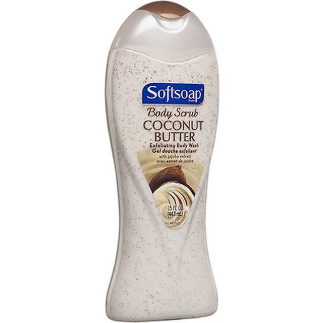 Softsoap Body Butter Coconut Scrub  Body Buff Wash 15 oz (Pack of 1)