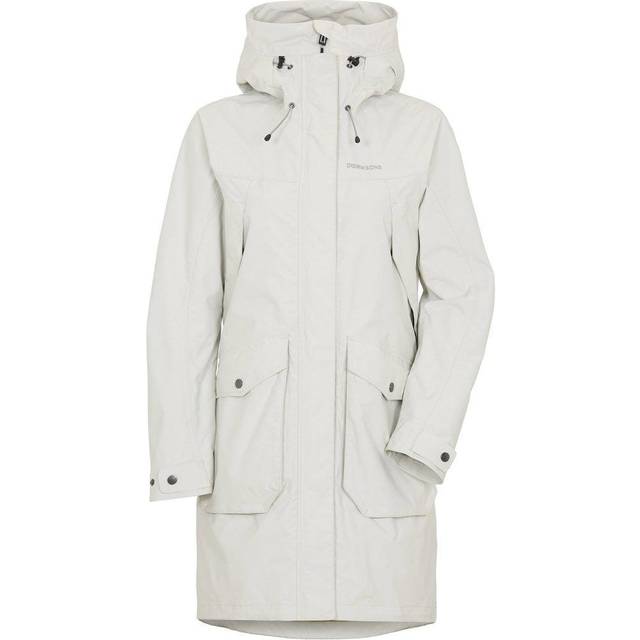 Didriksons Thelma Skalkappa 7 Dam Silver Vit