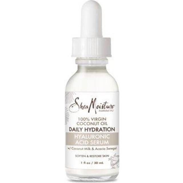 SheaMoisture, 100% Virgin Coconut Oil, Daily Hydration Hyaluronic Acid Serum, 1 fl oz (30 ml)