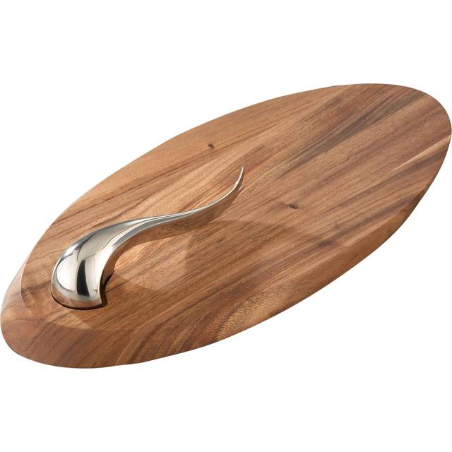 Nambé Swoop Cheese Board With Knife
