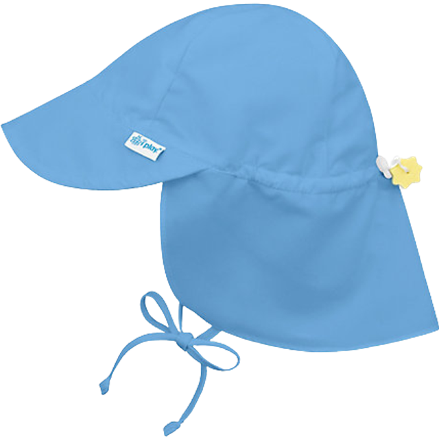 i play. Baby Flap Sun Protection Swim Hat  Light Blue  0-6 Months