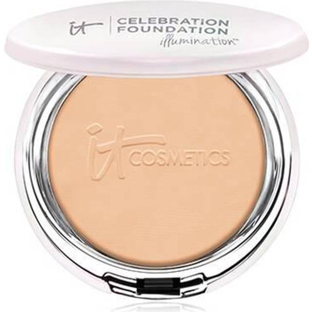IT Cosmetics Celebration Foundation Illumination  Medium Tan (W) - Full-Coverage  Anti-Aging Powder Foundation - Blurs Pores  Wrinkles & Imperfections
