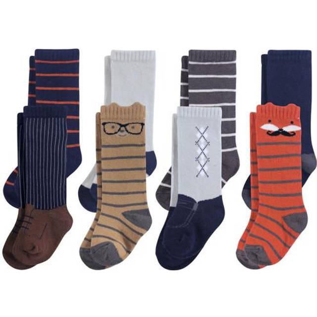 Hudson Baby Unisex Baby Cotton Rich Knee-High Socks  Handsome Fox  6-1