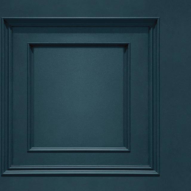 Belgravia Decor Oliana Panel Navy Wallpaper 8491