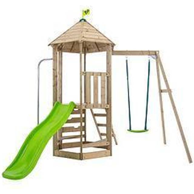 TP Toys Castlewood Wooden Swing Set & Slide