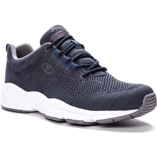 Propét Mäns stabilitet Fly Sneaker, Marinblå grå - 47 EU