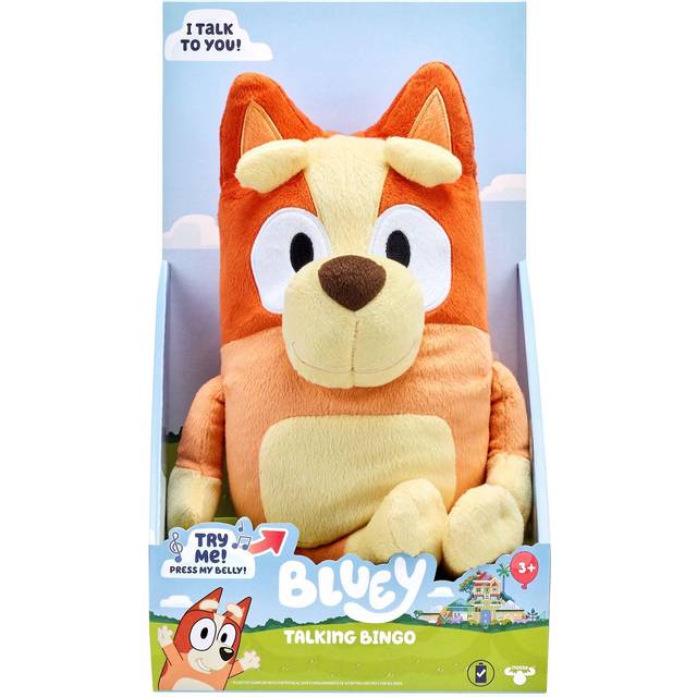 Bluey Talking Plush Bingo Soft Toy Multicolour