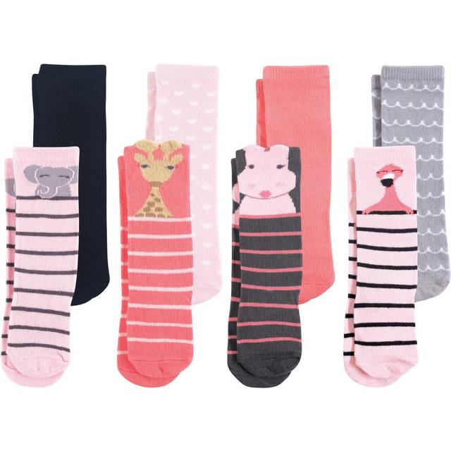 Hudson Baby Unisex Baby Cotton Rich Knee-High Socks  Safari Girl  6-12
