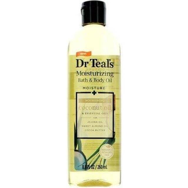 Dr Teal's Moisturizing Bath & Body Oil Perfume Oil 260 ml Nourishing Coconut Oil with Essensial Oils, Jojoba Oil, Sweet Almond Oil and Cocoa Butter fo (260 ml)