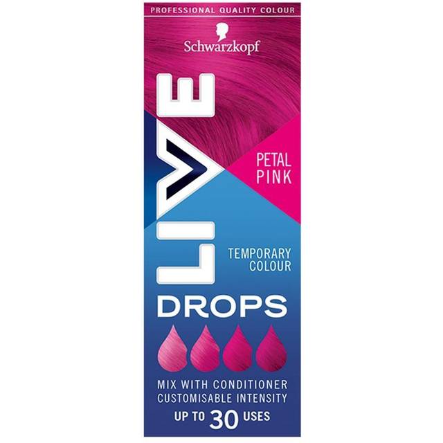 Schwarzkopf Live Petal Pink Temporary Colour Drops 30ml