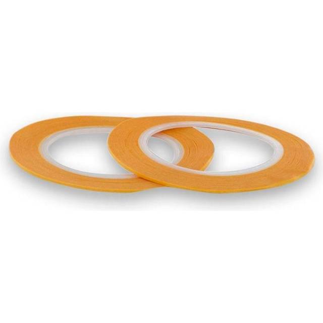 Modelcraft Twin Pack 1mm Precision Masking Tape, Plastic, Yellow, Pack Of 2 - -  masking tape 2 1mm x precision 18 pack metres rolls low tack
