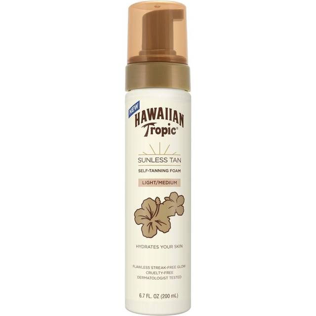 Hawaiian Tropic Sunless Tan Light/Medium Self-Tanning Foam  6.7oz | Self Tanner Light  Self Tanner Medium  Sunless Tanner  Sunless Tanning Foam  6.7oz