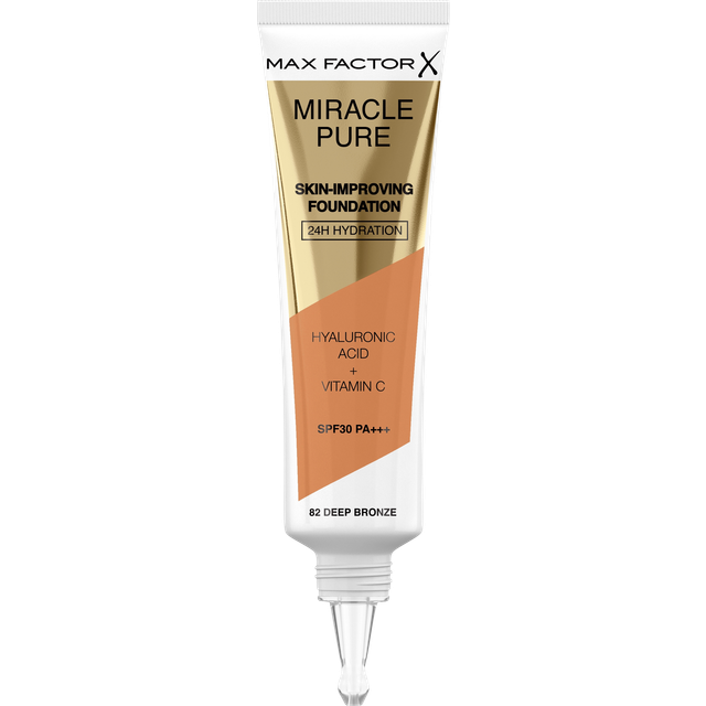 Max Factor Miracle Pure Skin-Improving Foundation 24H Hydration Spf30 82-Deep Bronze 30ml