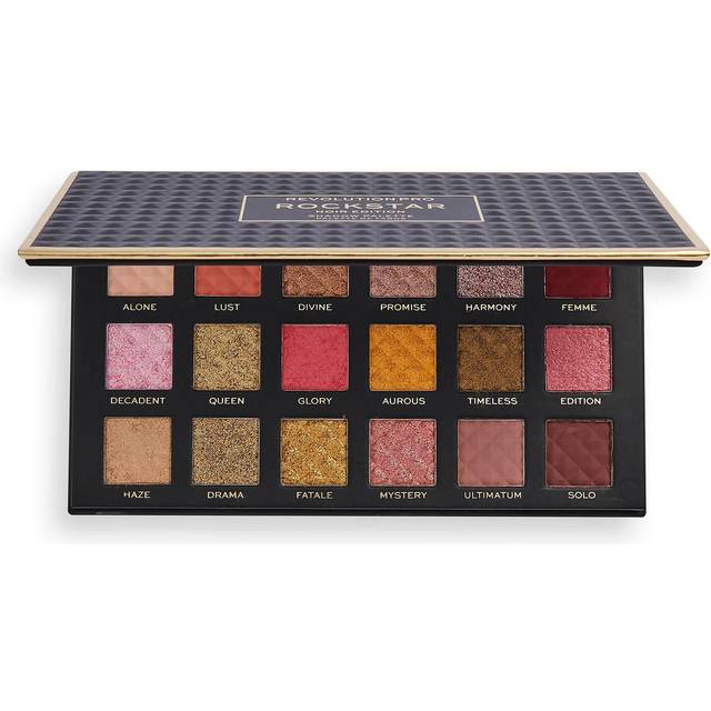 Revolution Pro Rockstar Noir Edition Eye Shadow Palette Mattes Metallics