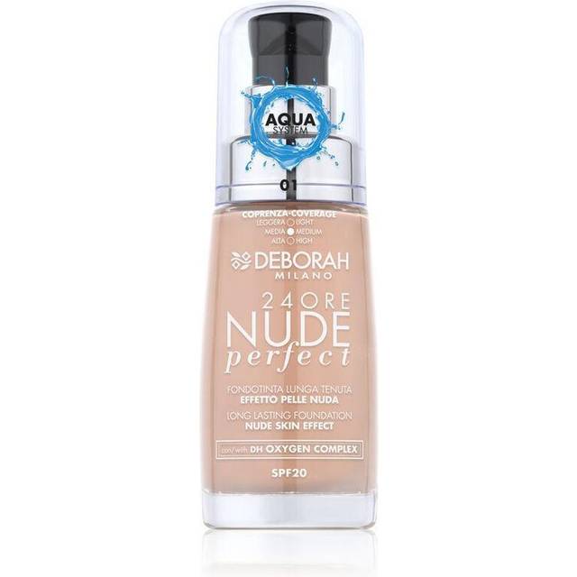 Deborah Milano Flydende makeup foundation 24 Ore Perefct Nude Deborah Nº 01