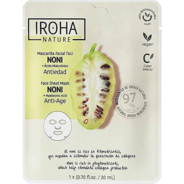 Iroha Fugtgivende Anti-Age Maske Noni Hyaluronsyre 20ml