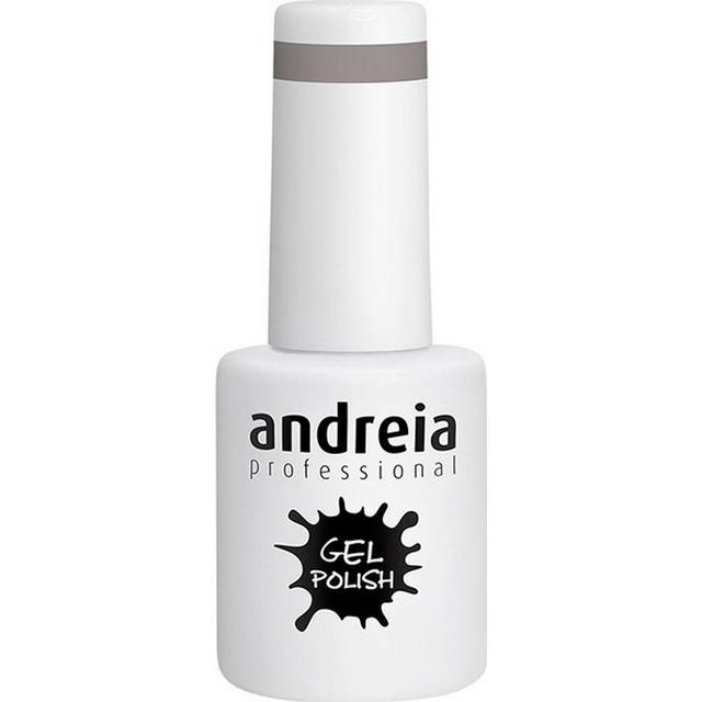 Andreia Semi-Permanent Nail Gel Polish for UV/LED Lamp Intense Shine and 4 weeks Lasting French Manicure Nail Gel Varnish Colour 278 Grey Shades of Purple 10.5ml