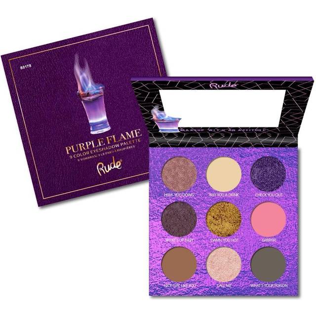 RUDE COCKTAIL PARTY 9 Eyeshadow Palette, Purple Flame