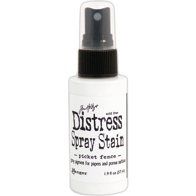 Distress Spray Stain Picket Fence
