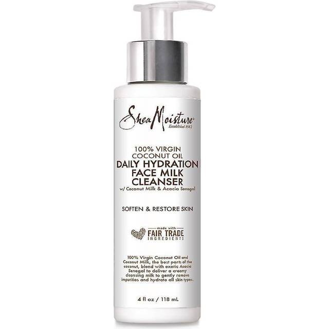 Shea Moisture 100% Virgin Coconut Oil Daily Hydration Face Milk Cleanser 4Oz