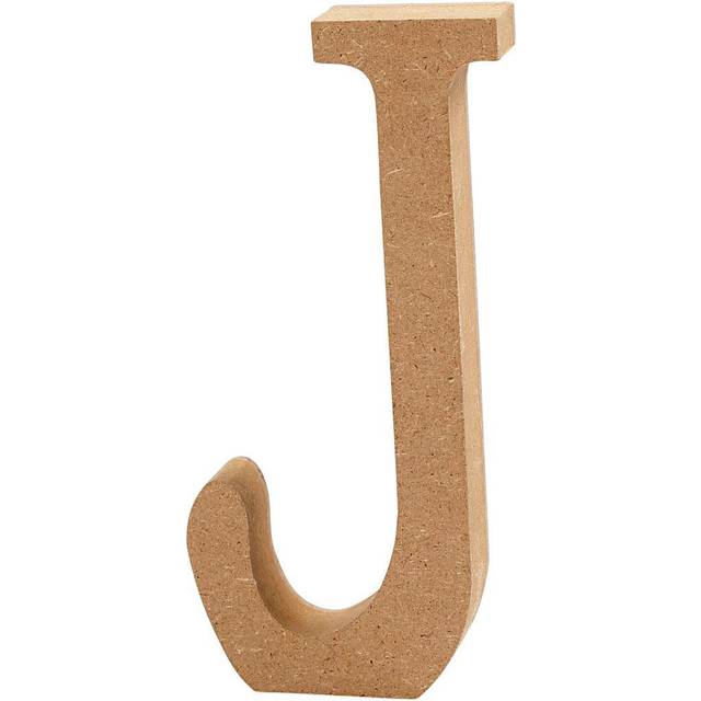 Creativ Company Bogstav højde 8 cm tykkelse 1,5 cm MDF J