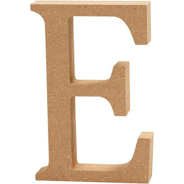 Creativ Company Bogstav højde 8 cm tykkelse 1,5 cm MDF E