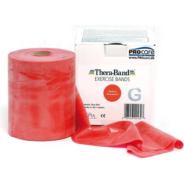Theraband Elastikrulle 45 meter, Rød, Let
