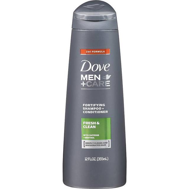 Dove Men+Care Fortifying 2 in 1 Shampoo and Conditioner for Normal to Oily Hair Fresh and Clean with Caffeine Helps Strengthen and Nourish Hair 40 oz