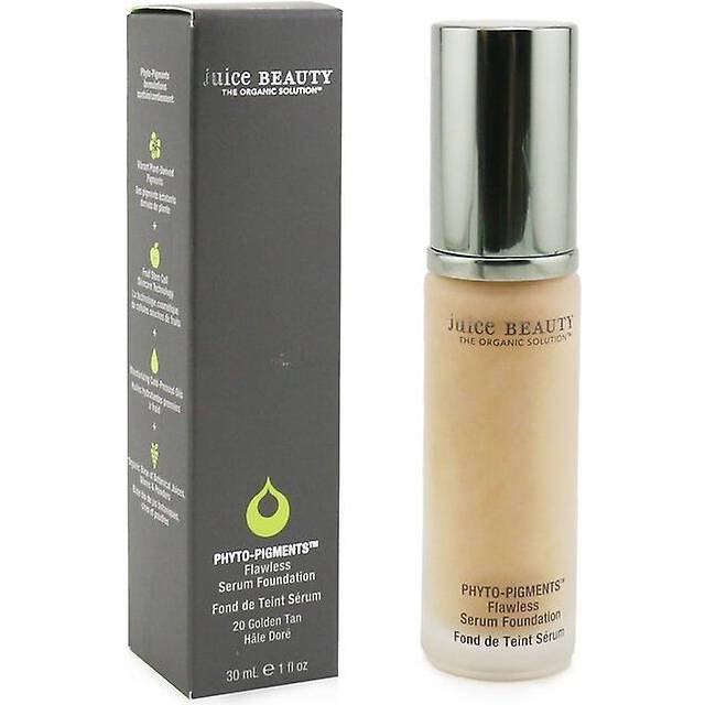 PHYTO-PIGMENTS Flawless Serum Foundation  Golden Tan | Skin-Perfecting + Age-Defying Serum in One | Plant-Derived Phyto-Pigments -1 fl oz