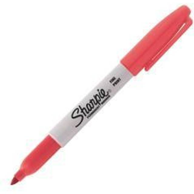 Sharpie Fine Point Permanent Marker Open Stock-Solar Flare Red
