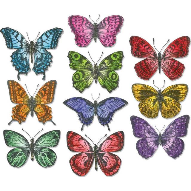 Sizzix Framelits Dies By Tim Holtz 20/Pk-Flutter By