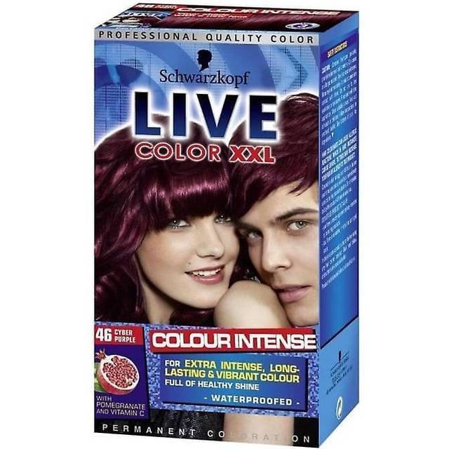 LIVE Intense Colour Permanent Purple Hair Dye Cyber Purple