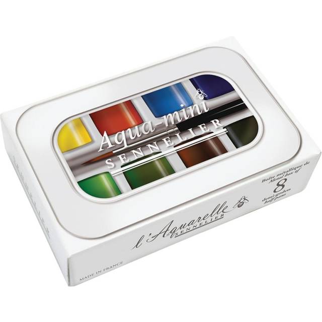 Sennelier : Watercolour Paint : Half Pan : Aqua Mini Set of 8