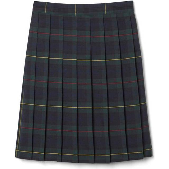French Toast Big Girls' Plaid Pleated Skirt  Green  10