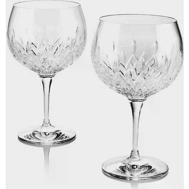 Waterford Crystal Gin Journeys Lismore Cut Glass Balloon Glasses, Set of 2, 550ml, Clear