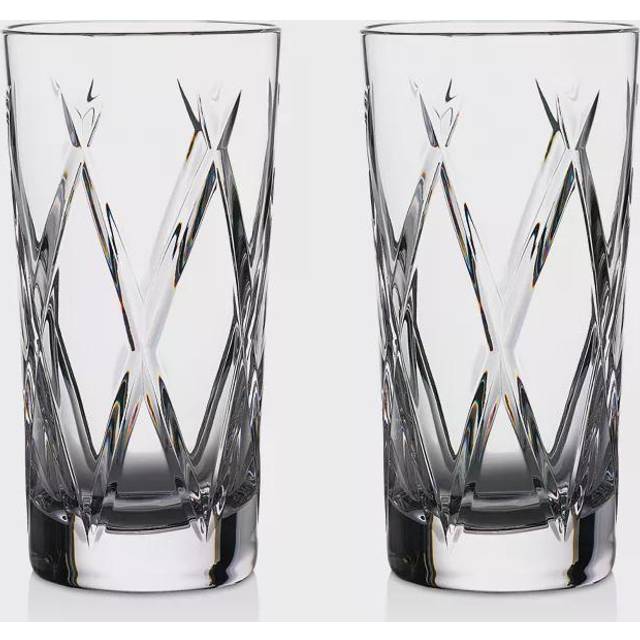 Waterford Crystal Gin Journeys Olann Cut Glass Highballs, Set of 2, 400ml, Clear