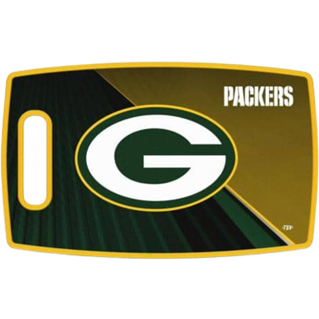 "Sports Vault NFL Green Bay Packers Large Cutting Board  14.5"""""""" x 9"""""""""