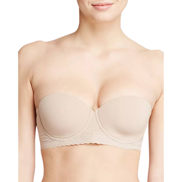Truly Smooth Convertible Strapless Bra - CAFE - 32DDD/F