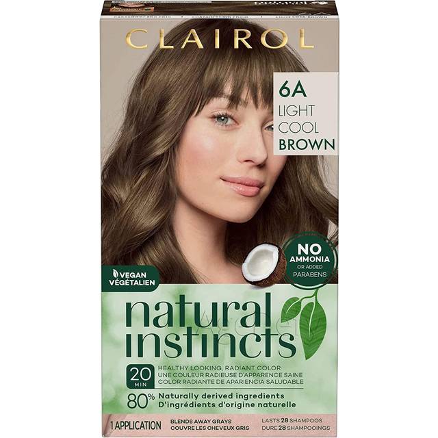 Clairol Natural Instincts Hair Dye 6A Light Cool Brown