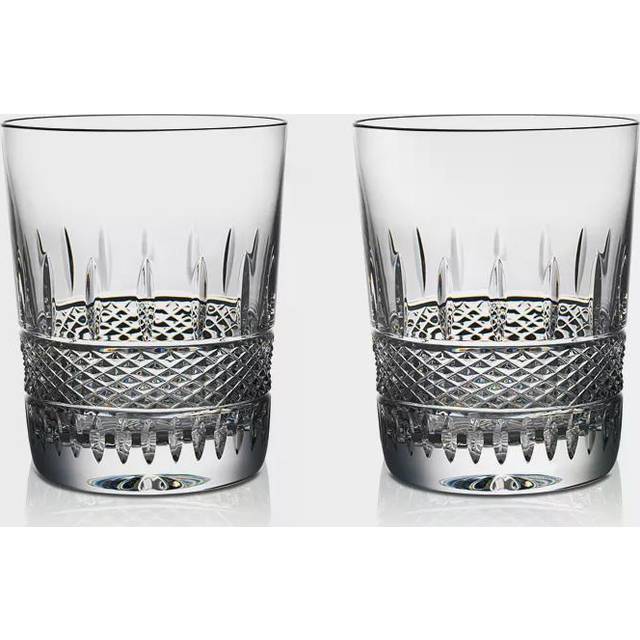Irish Lace Whiskey Glass 12 oz Set/2 - Clear