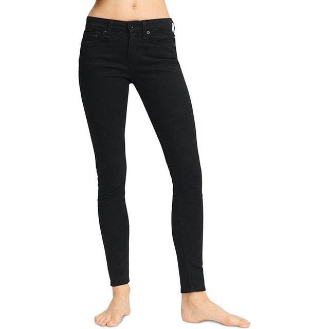 rag & bone Cate Mid Rise Skinny Jeans, Black